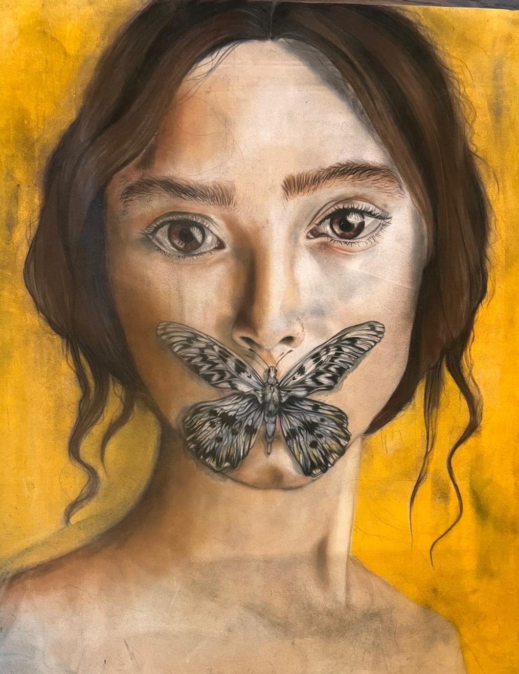 Porträtarbeit 1 aus Sophies Portraitserie