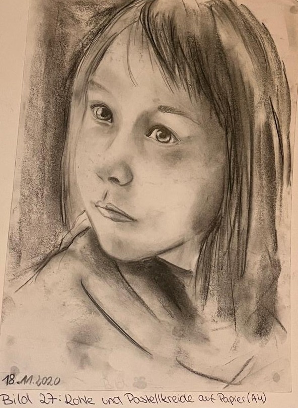 Porträtarbeit 10 aus Sophies Portraitserie