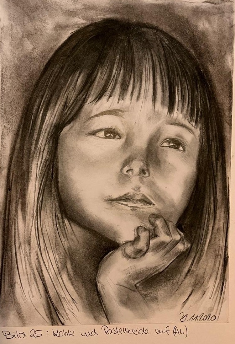 Porträtarbeit 11 aus Sophies Portraitserie